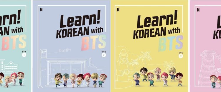 Learn Korean with bts program books by Big Hit Edu