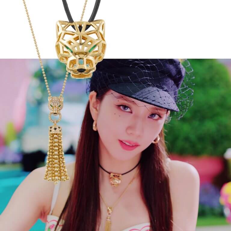 High-end jewelry in Ice Cream MV, Kpop fashion and style