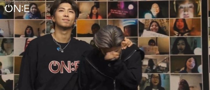 RM supports Jimin when Jimin cried
