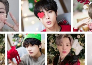 BTS happy holidays snow flower and christmas love