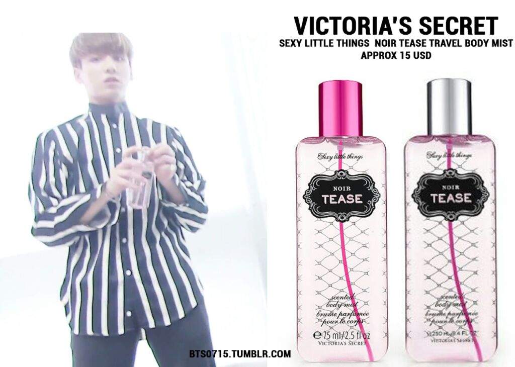 Victoria's Secret is one of Jungkook's favorite perfumes