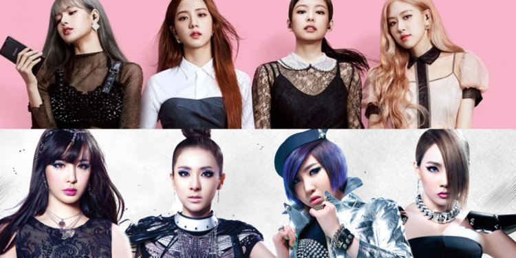Kpop girls groups 2NE1 Blackpink