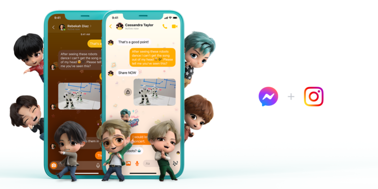 BTS Tiny TAN messenger and Instagram