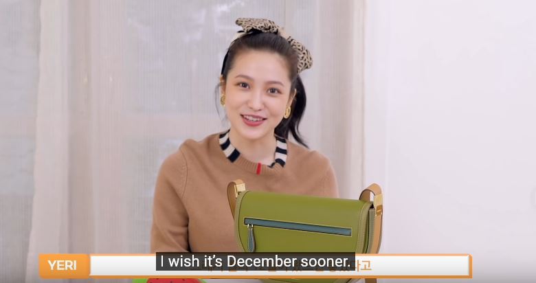 Yeri is longing for December