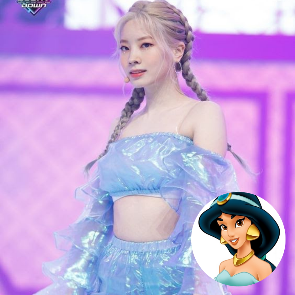 Dahyun as Jasmine or Elsa