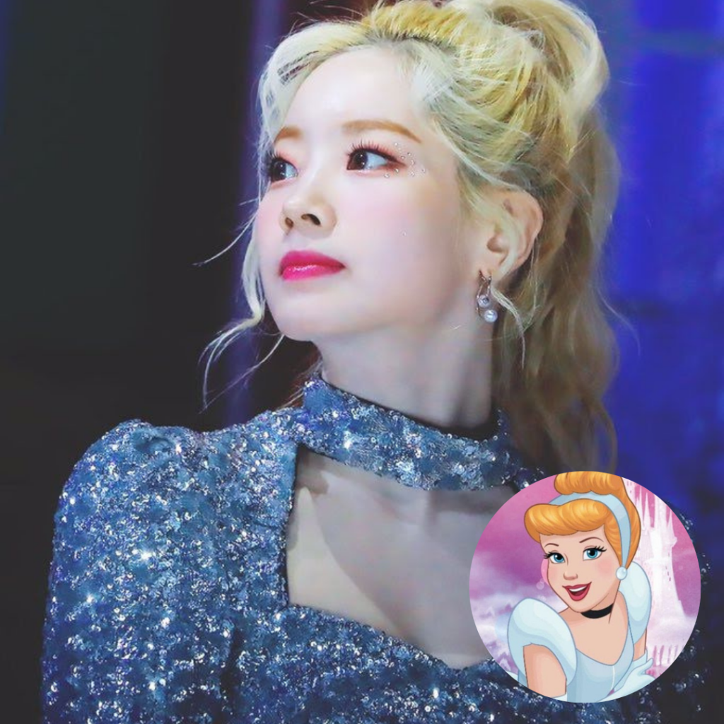 Dahyun looks like Disney princess Cinderella