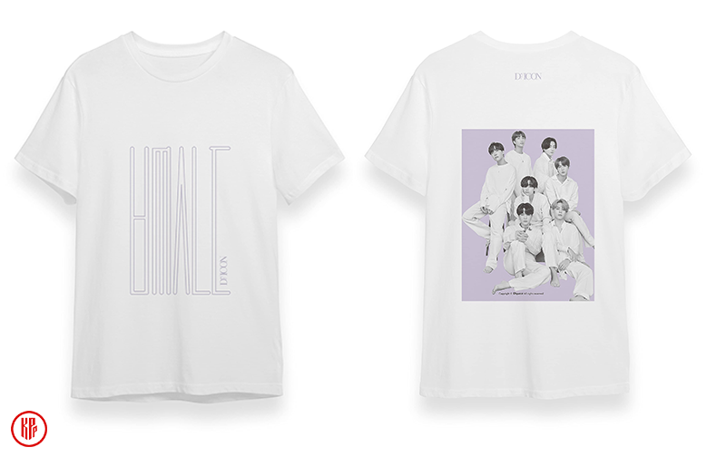 : BTS DICON Luxurious White T-Shirt.