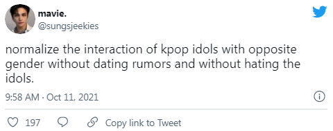 Kpop fans suggestion to Kpop idos dating rumors