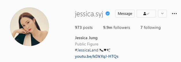 Jessica Jung Instagram followers