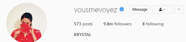 Krystal Jung Instagram followers