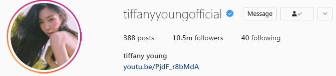 Tiffany Young Instagram followers