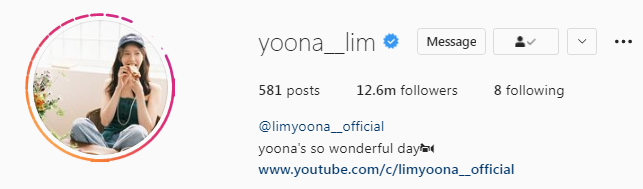 Kpop YoonA most followed female kpop idols on instagram
