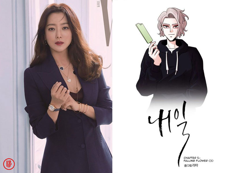Kim Hee Sun as Goo Ryun  “Tomorrow” webtoon
