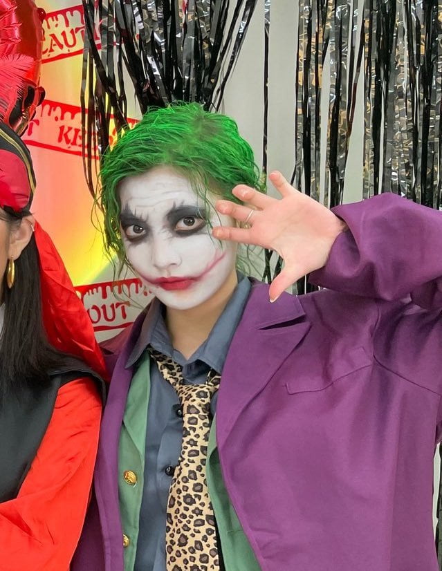 KPop idols halloween costume as joker