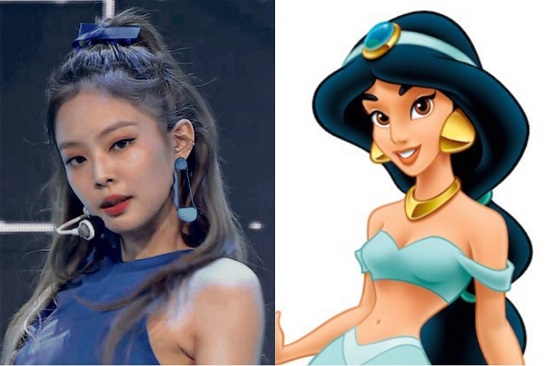 BLACKPINK Jennie as Jasmine Disney Character in Aladdin