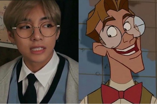 BTS V Disney Character as Milo
