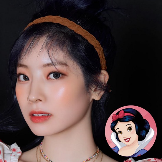 Kpop female idols TWICE Dahyun as disney princess Snow White