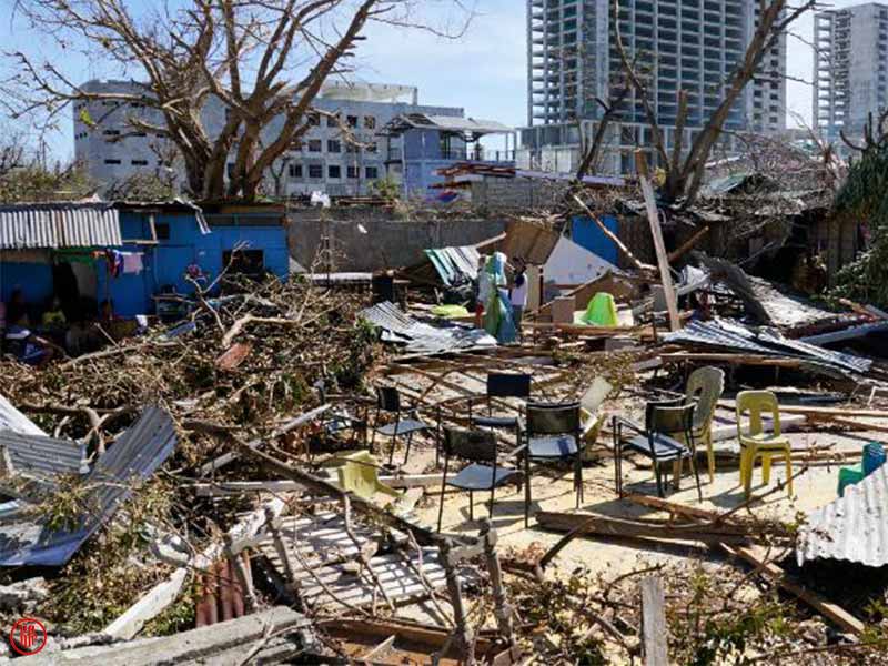 Typhoon Rai damaged structures in Cebu province on December 20. | CNN