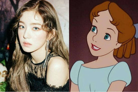 Kpop idols Red Velvet Irene as Disney Character Wendy