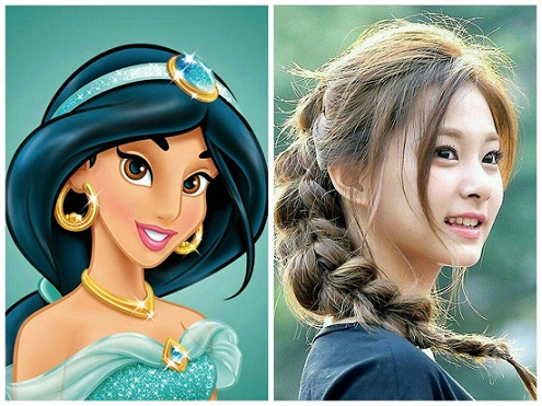 TWICE Tzuyu as Jasmine Disney Character in Aladdin