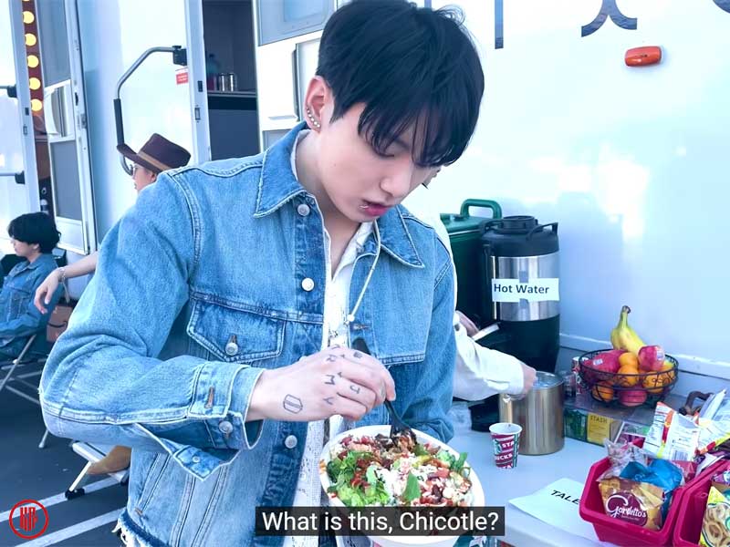 BTS Jungkook mentioning “Chicotle”.