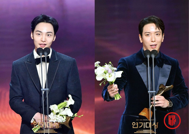 Kim Min Jae Jung Yong Hwa 2021 KBS Drama Awards