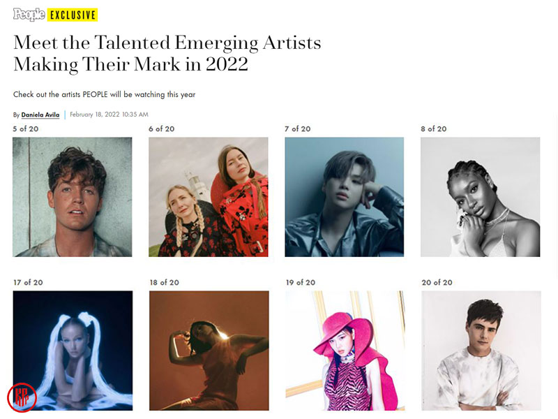 People Magazine’s Top 20 Talented Emerging Artists 2022. | People Magazine
