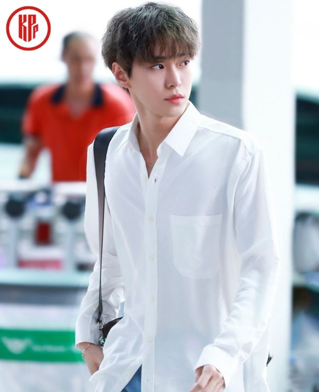 Kpop idols NCT Doyoung sexy in white shirt
