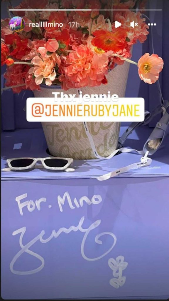 WINNER Mino Instagram Story Jentle Garden