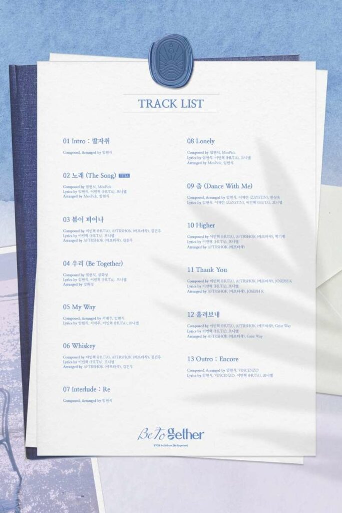 BTOB Be Together album tracklist