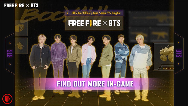 BTS x Free Fire collaboration event. | Twitter