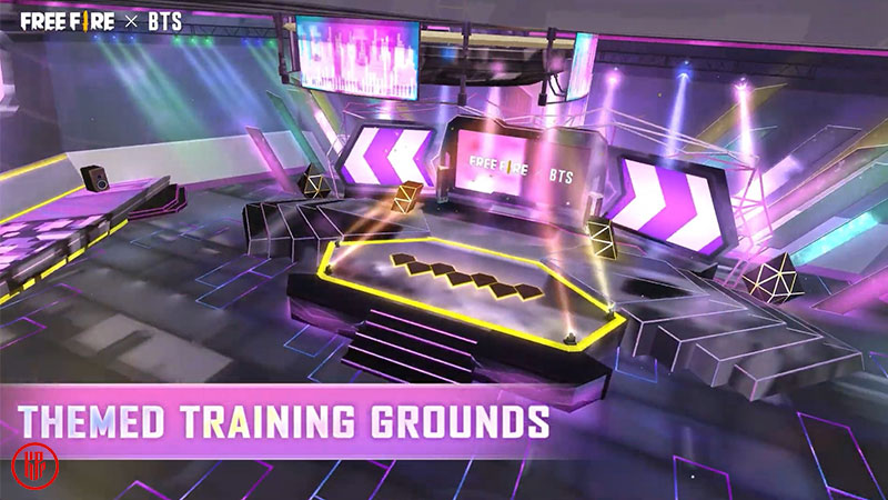 BTS x Free Fire special training grounds. | Twitter