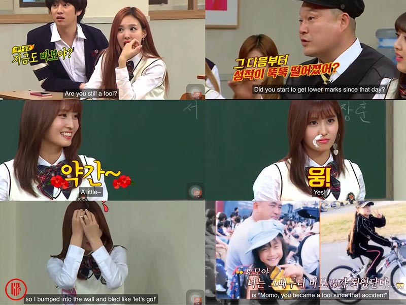TWICE Momo Story in “Knowing Bros”.