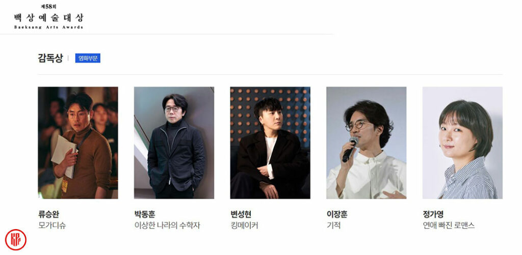 Best Director for Movie Baeksang Awards 2022. | BAA Official Website