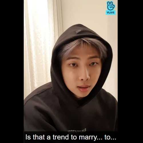 When will BTS RM get married