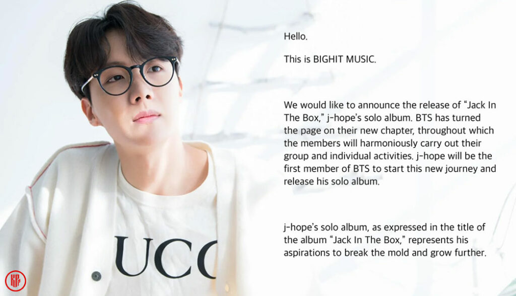 BTS's J-Hope Drops Official Tracklist For Jack In The Box After Spoiling  A New Song - Koreaboo