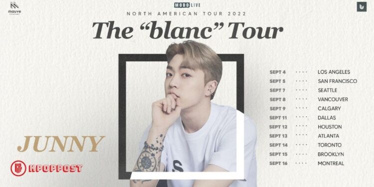 Korean Canadian Soloist JUNNY North American blanc Tour
