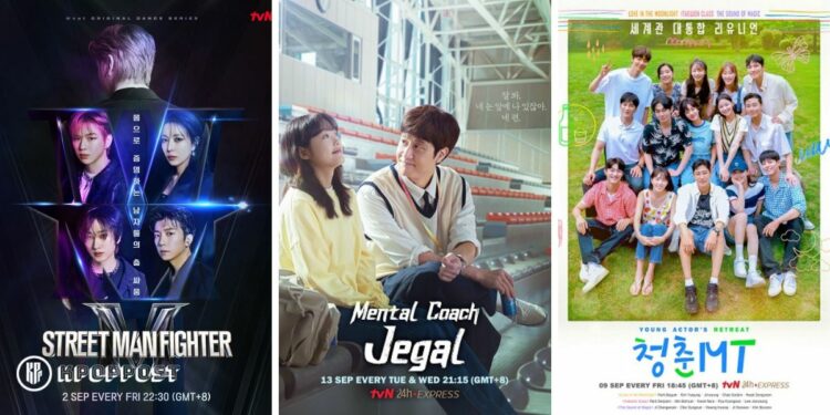 watch Kdrama tvn programs september