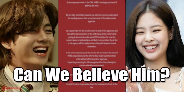 Did HYBE’s Partner REALLY Deny V and Jennie Dating Relationship Rumors?