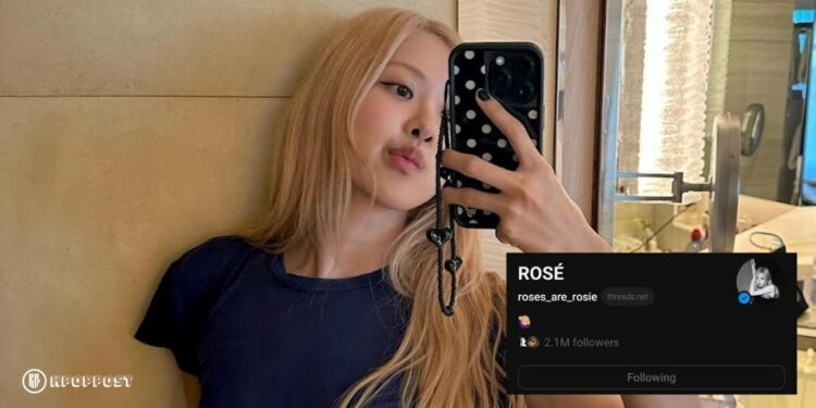 BLACKPINK Rosé Threads account