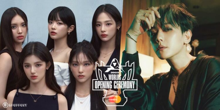 worlds 2023 finals league of legends newjeans baekhyun