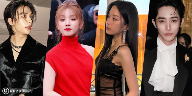 Stray Kids Hyunjin, Moon Ga Young, Yuqi, Lee Soo Hyuk. | Twitter