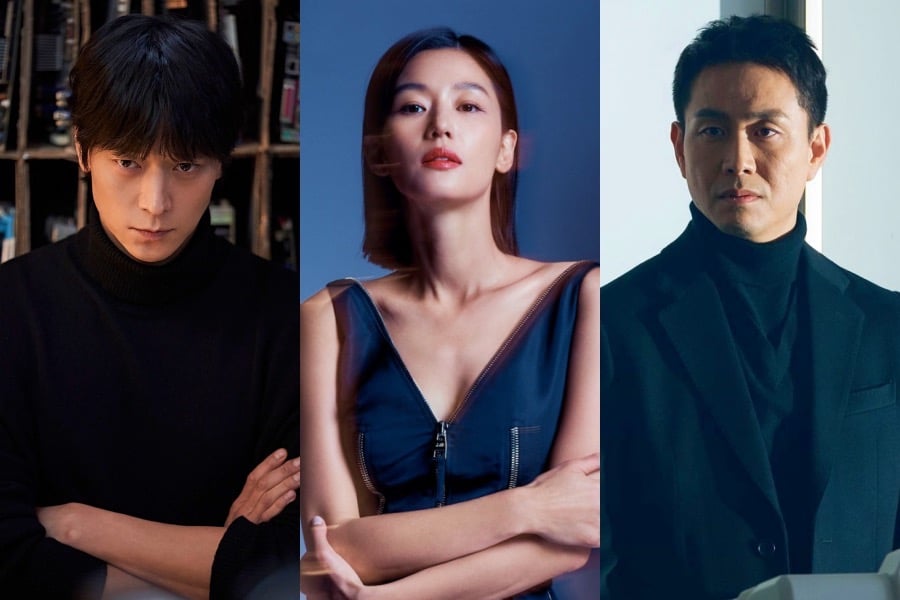 Disney+ original Korean drama series cast lineup (left to right): Kang Dong Won, Jun Ji Hyun, and Oh Jung Se. | Cine21, Netflix, Disney+