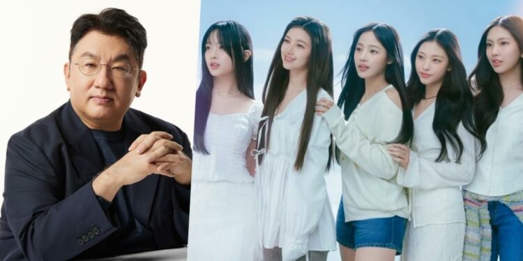 Bang Si Hyuk and NewJeans