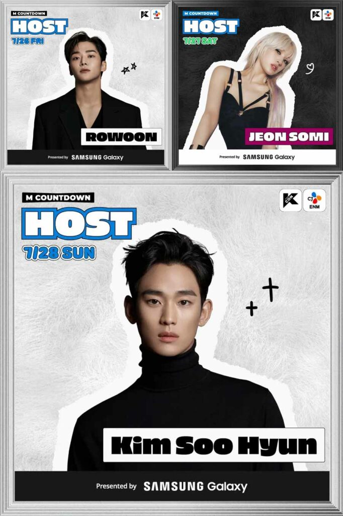 KCON LA 2024 Hosts: Rowoon, Jeon Somi, and Kim Soo Hyun