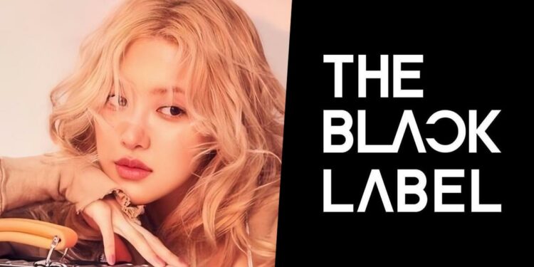BLACKPINK Rosé and THE BLACK LABEL