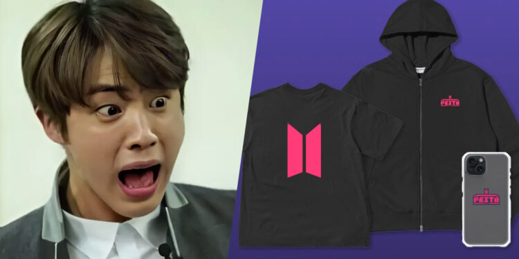 BTS Jin + Official Merch of BTS Anniversary FESTA 2024