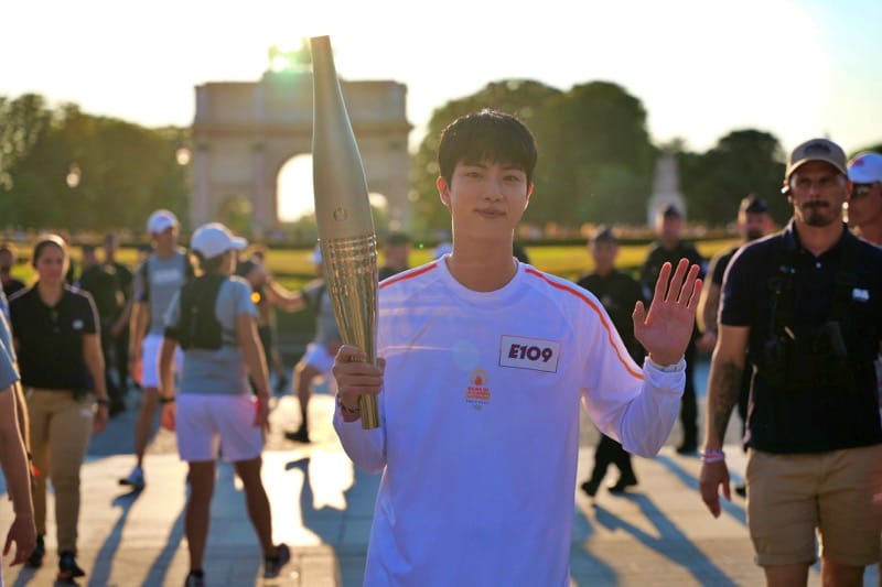 BTS Jin as torchbearer at Olympic Games Paris 2024