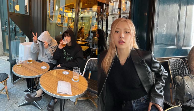 Cha Eun Woo and Rosé at the same restaurant in Paris. | Instagram