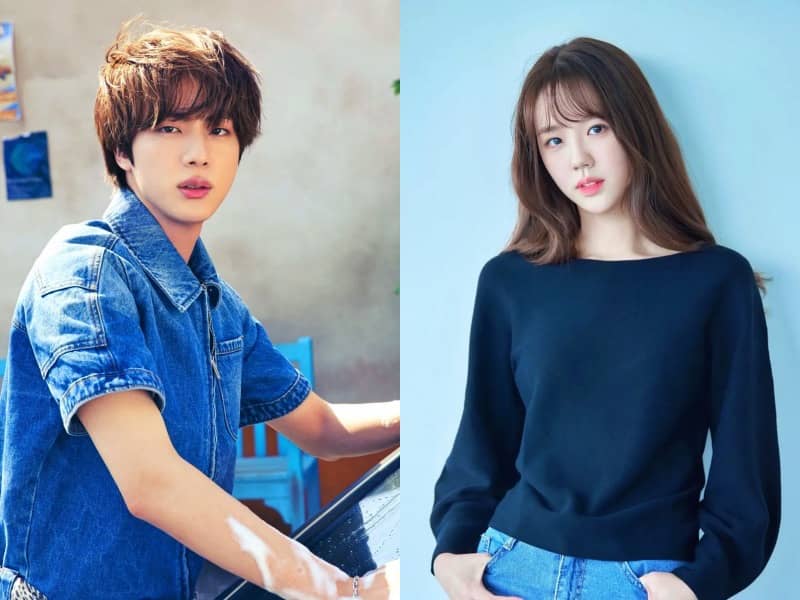 Jin of BTS and Ji Ye Eun | BigHit Music, CP Entertainment.